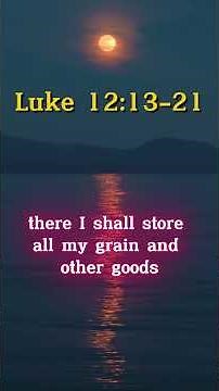 Luke 12:13-21 The Parable of the Rich Fool #Parable #biblestory #bible