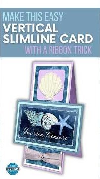 A vertical slimline card for a 5x7" envelope? Simple!