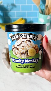 Go bananas with our Chunky Monkey! 🍌🍦 Watch as we perfect the recipe for your next treat, an ice cream pie featuring the creamy Banana Ice Cream with fudge chunks & walnuts—ideal for satisfying those sweet cravings! Tag a friend who needs to try this! #BenAndJerrySG #ChunkyMonkey | Ben & Jerry's