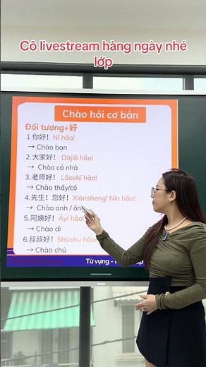 Learn basic Chinese greetings with Ms. Nha.