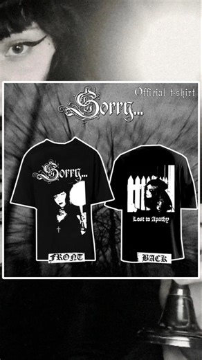 “Lost to Apathy” – New Official T-Shirt (DSBM) #LimitedEdition #BandMerch #MerchDrop #sorrydsbm