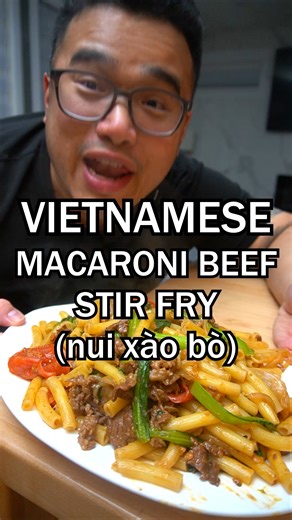 VIETNAMESE MACARONI BEEF STIR FRY (nui xào bò) #fyp VIETNAMES FOOD TO THE VERY TOP! ❤🇻🇳 | Quang Tran