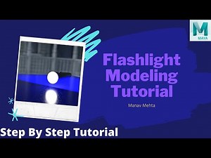 Flashlight (Torch) Modeling Tutorial in 3D Maya | 10 Min I Lets Animate #80