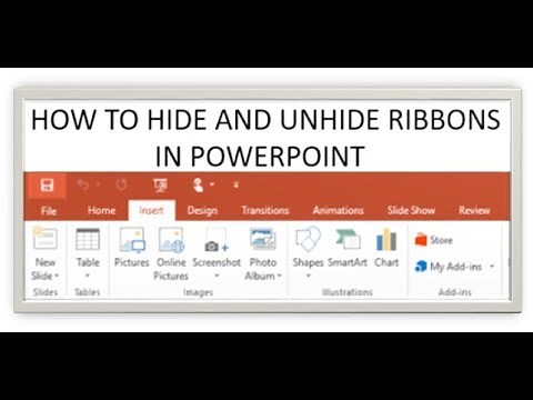 How To Hide and Unhide Your Ribbon In Powerpoint