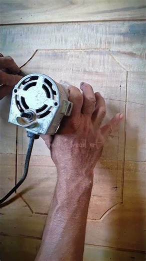 Wood carving technique with router machine #woodworking