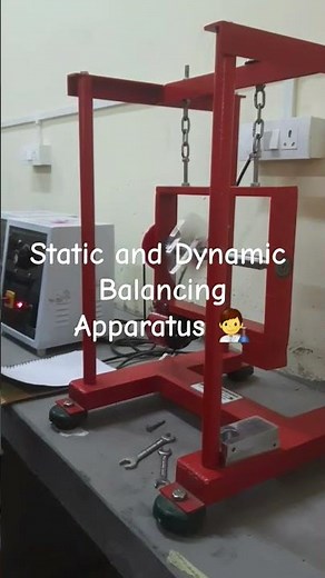Static and Dynamic Balancing Apparatus #engineering #lab