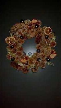 DIY pine cone wreath #christmas #diy #wreathdecor