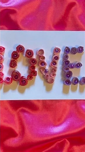 Quilling a Valentine’s Day card!! #lovesong 🥰