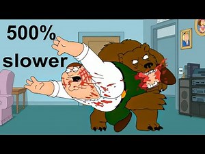 Family Guy - Bear Scares compilation 500% slower