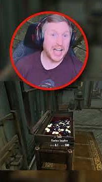 Testing the display case physics in Skyrim #skyrim #shorts