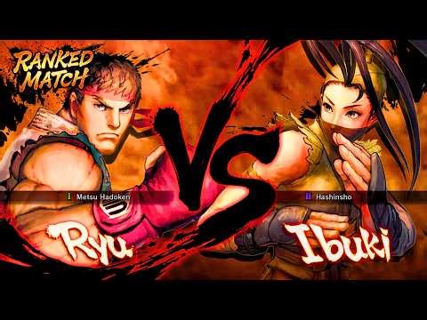 Ryu vs Ibuki - Street Fighter 4 High Level Gameplay