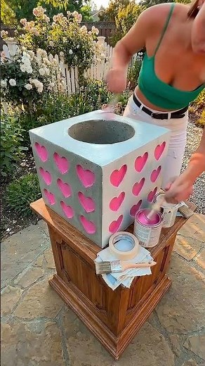 Satisfying DIY Cement Planter Makeover (Budget Friendly!) 🌼