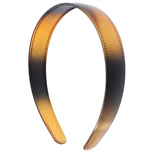 Motique Accessories Tortoise 1 inch Plastic Hard Headband with Teeth Headband Women Girls-Tortoise