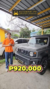 SUZUKI JIMNY FOR ONLY PHP 920,000! Ang brand new Jimny ngayon ay nasa Php 1.3 Million pesos pero itong Automart Certified Suzuki Jimny namin ay Php 920,000 lang at fully loaded na din ito. Meron pa itong 5-day moneyback guaranteed para hindi ka mag-alangan iuwi ito. Contact Cyrus AutomartPh or Alex AutomartPh or Beng AutomartPh at 09278876400 for inspection and inquiries Click the link to go to our website: https://automart.ph/used-cars/used-suzuki-jimny-2020/acv1494?utm_source=FBOrganic&utm_med