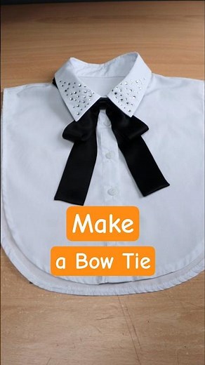 How to Make a Fancy Bow Tie at Home! #sewingprocess #sewingtutorial #mokushart