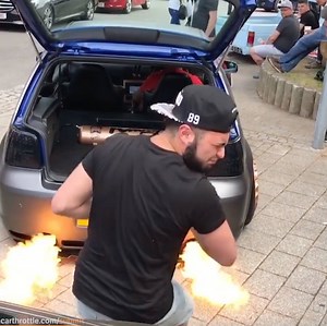 Why you don't sit behind a flaming car 😂 Car Throttle Credit to @conormk4 on Instagram | Car Throttle