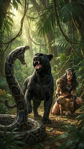 Wetland Ecosystem: Capybaras and the Threat of the Reticulated Python