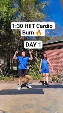 Full Body HIIT Cardio Burn 🔥 Day 1 | (Follow Along) # hiitcardio #homeworkout #loseweight