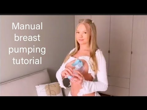 How to use a manual breast pumping tutorial 4k breastfeeding with Anni