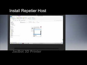 The First Time Use of JacBot 3D Printer - Install Software