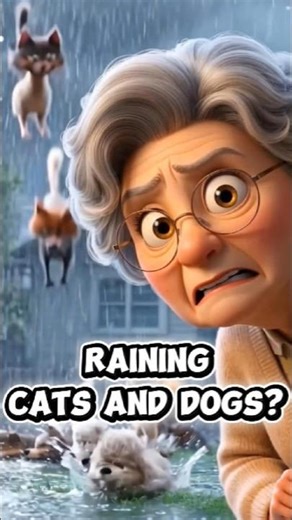 Why English people talk about CATS when it rains? 🐱⛈️ #shorts #englishvocabulary