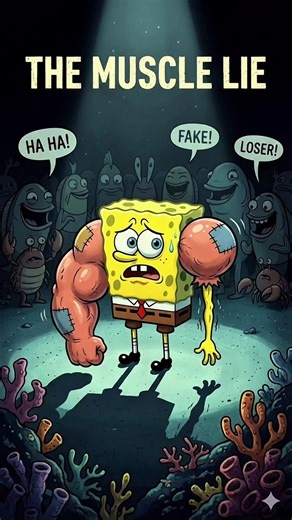OTOT PALSU, TRAUMA NYATA! 💪 SISI GELAP EPISODE "MUSCLEBOB BUFFPANTS" 🌑 #SpongeBobTheory