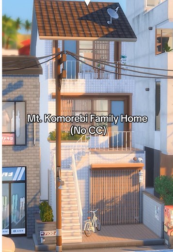 Mt. Komorebi Family Home Build in The Sims 4