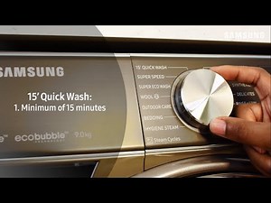 Samsung Washing Machine Quick Wash Cycle Explained