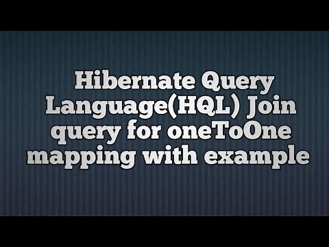 HQL Join Query for One to One Mapping