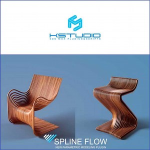 3D-KStudio - Spline Flow parametric Spline modeling plugin for 3DS Max