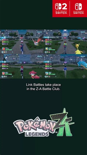 Pokémon on Instagram: "In the Z-A Battle Club, dive into intense real-time Pokémon battles like never before with up to three other players in #PokemonLegendsZA! 💥"