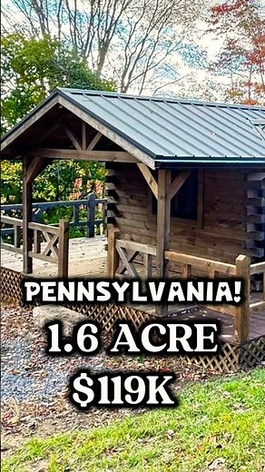 Discover Your Dream Log Cabin in Pennsylvania's Countryside #dreamhome #cabinlife