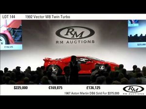 Vector W8, chassis 003. RM Auction, Monterey 2014