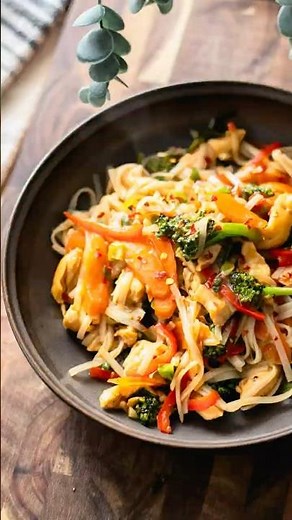 Teriyaki Chicken Stir Fry with Rice Noodles | Quick & Easy Dinner Recipe