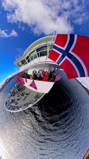 5.8K views · 149 reactions | Heute zeigen wir euch die MS Kong Harald sozusagen aus Möwenperspektive – aufgenommen von @alexouthwaite  | Hurtigruten | Facebook