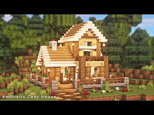 Minecraft | How to Build a Cozy Aesthetic House | Tutorial