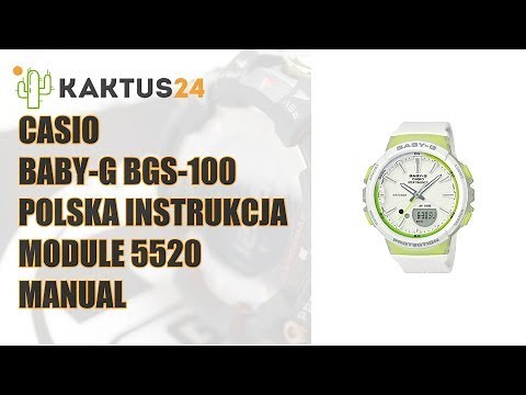 Jak ustawić Casio Baby-G BGS-100 step tracker, ustawienia zegarka, instrukcja obsługi