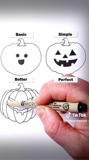 Easy Pumpkin Drawing Tutorial for Halloween