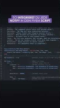 So baust du jede Notify in dein FiveM Script ein! Part 1/4 #fivem #gtarp #fivemscript #lua