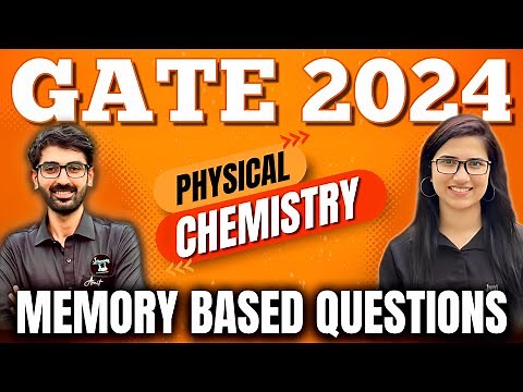 GATE 2024 Chemistry Solutions | Memory Based Questions | Answer Key |Exam Analysis Chemistry|Review