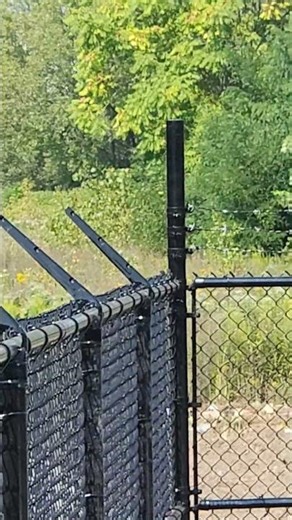 Fence Tips and Tricks! #barbwire #chainlink #construction #repair #building #satisfying #like #funny