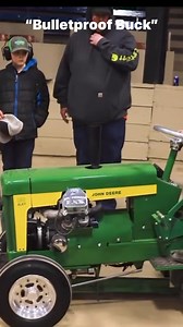 This JD screams! #johndeere | Pulling with Garden Tractors