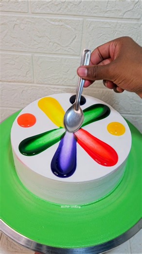 New Rainbow 🌈 Cake #shortvideo #rainbow #cake #shorts