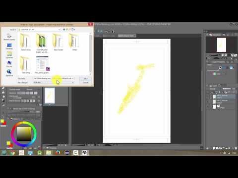 Manga Studio 5 / Clip Studio Paint: Printing and Creating a PDF File