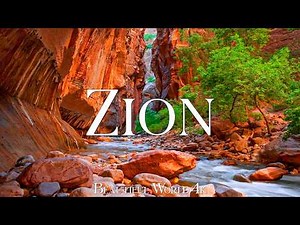 Zion National Park 4K 🏜️ Towering Red Cliffs, Emerald Canyons and Desert Wonders