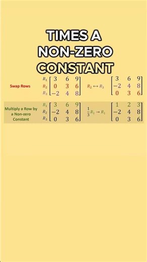 Elementary Row Operations | Swap, Scale, Add