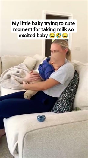 My little baby trying to cute moment for taking milk so excited baby 😂 #funnymoment #whatssofunny