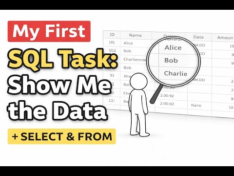 SQL Basics for Beginners: My First Task — Just Show Me the Data (SELECT & FROM Explained)