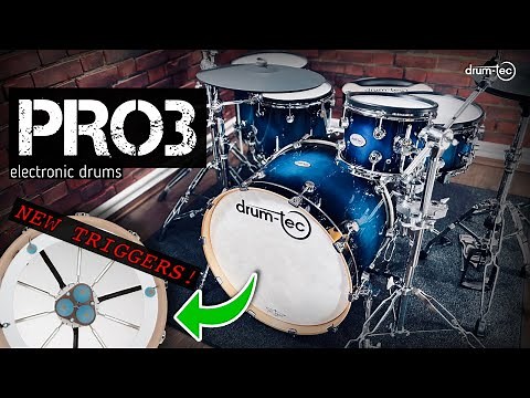 drum-tec PRO 3 high end electronic drums with new HOTSPOTLESS TRIGGER SYSTEM 🤩 🤯🥁