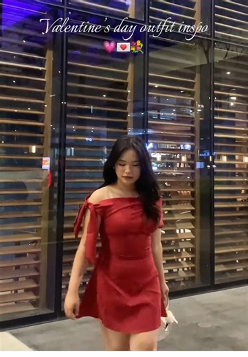 Main character energy in red ✨ I love this asymmetrical red dress 🫶🏻😩 #outfitideas #reddress #styleinspo #valentinesday #datenight